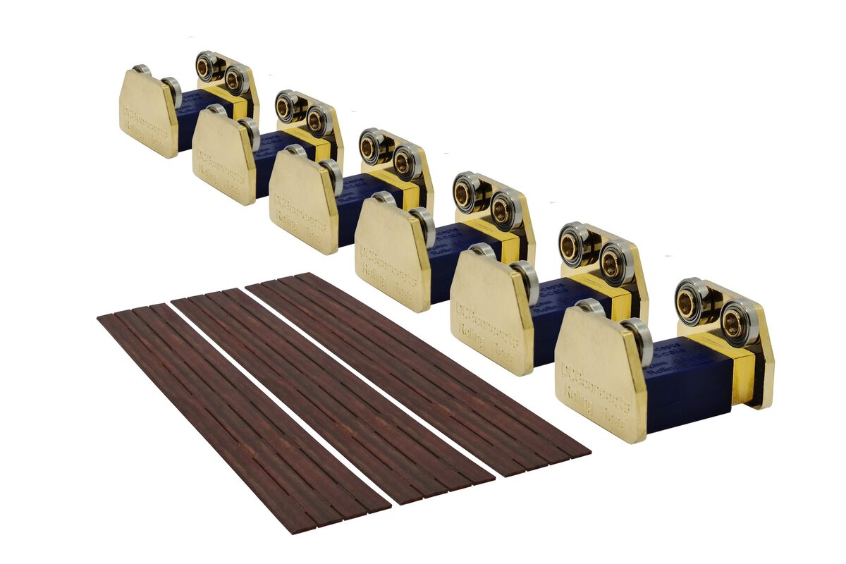 DCC Concepts DCMRRO6 O Rolling Road Premium 6-Axle Roller Set for 32mm Track