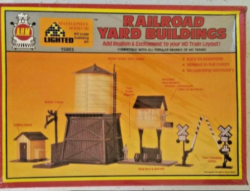 AHM 15803 HO Railroad Yard Buildings Lighted Kit