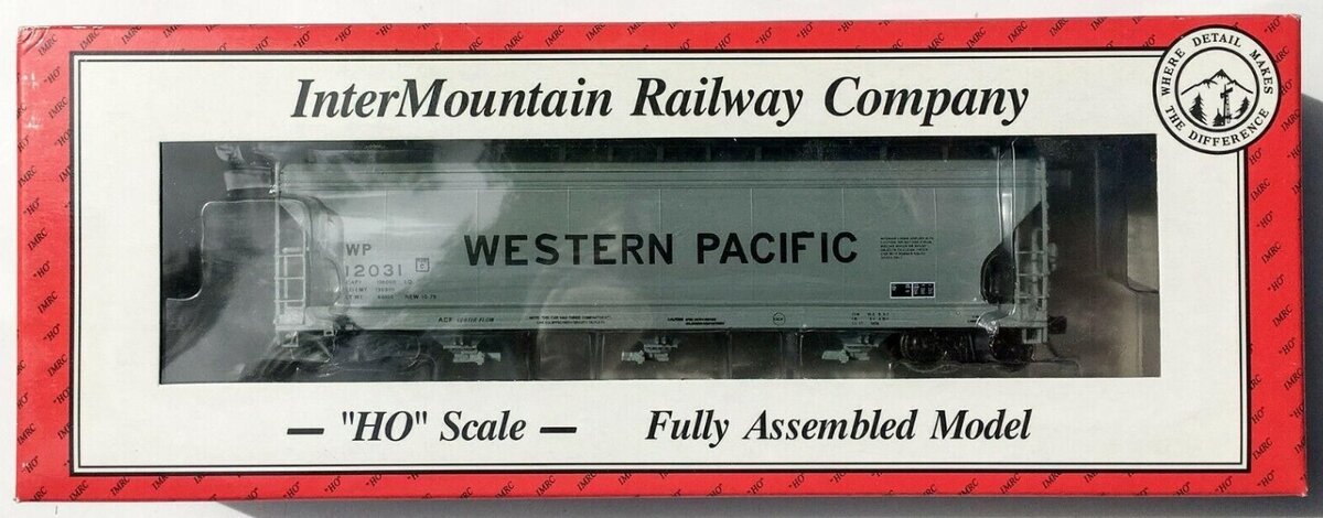 InterMountain 47007-07 HO Western Pacific 4650 Cu. Ft. 3-Bay Hopper #12031