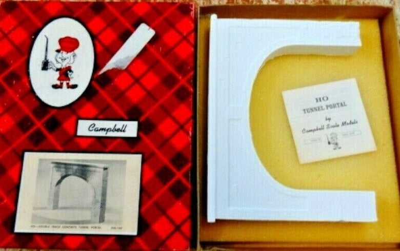 Campbell Scale Models 350-160 HO Scale Double Track Stone Tunnel Portal