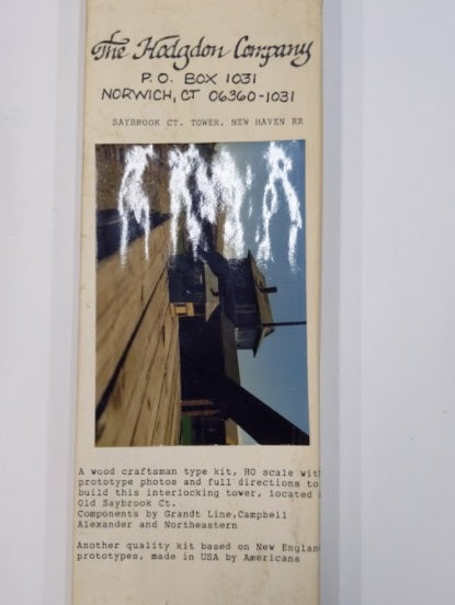 Hodgdon Scale Models HO Saybrook Ct Tower New Haven RR Kit