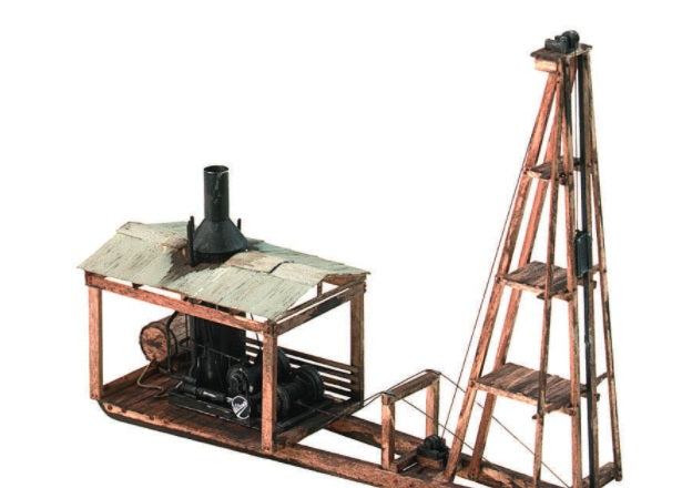 KMP Models 1995 HO Willamette Steam Pile Driver Building Kit