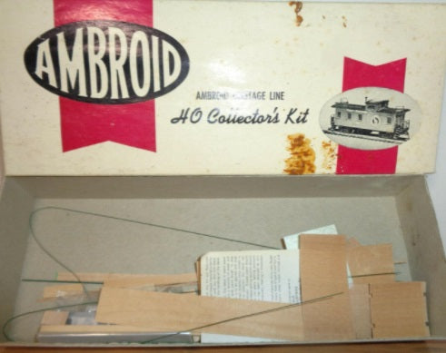 Ambroid H-22 HO AT & SF Caboose Kit
