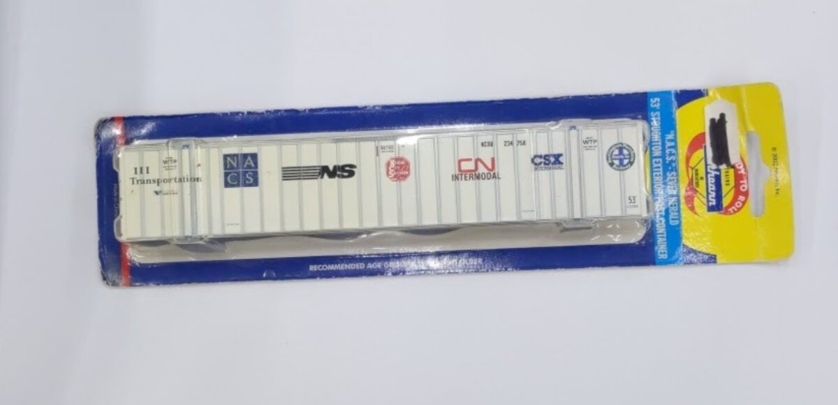 Athearn 02681 HO N.A.C.S Seven Herald 53' Stoughton Post Container