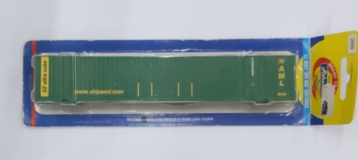 Athearn 2689 HO AML 53' Jindo Dry Box Container