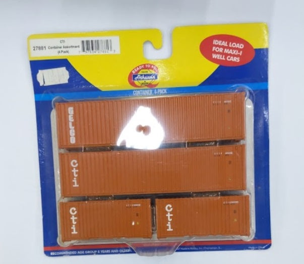 Athearn 27881 CTI Containter Assortment (Pack of 4)