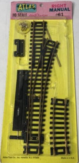 Atlas 61 HO Right Hand Manual Snap Switch Turnout