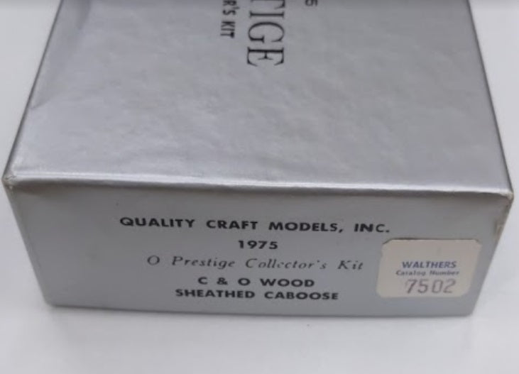 Quality Craft 1975 O Scale C7O Sheathed Caboose Kit
