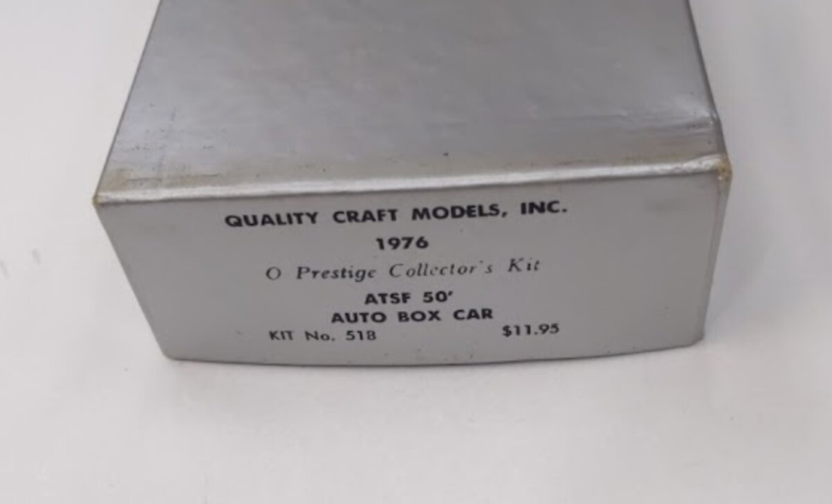 Quality Craft 518 1976 O Scale ATSF 50' Auto Box Car Kit