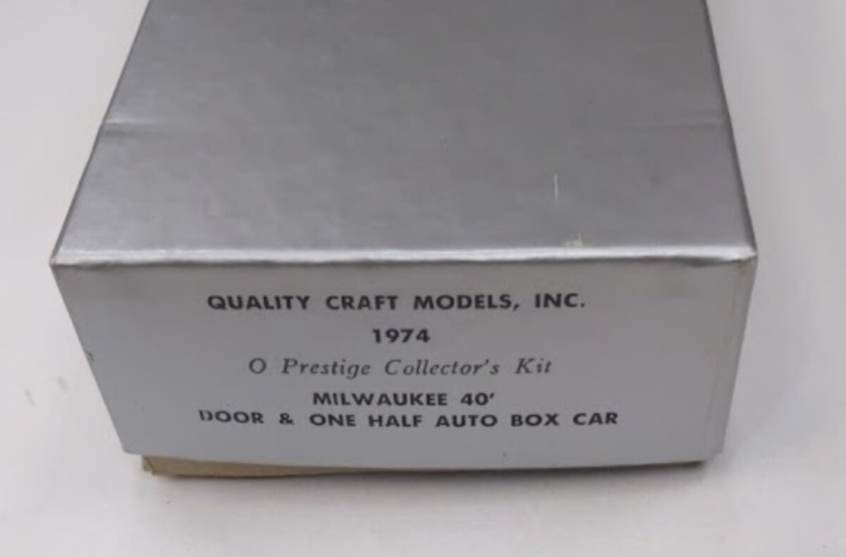 Quality Craft 1974 O Scale Milwaukee 40' Door & One Half Auto Box Car Kit
