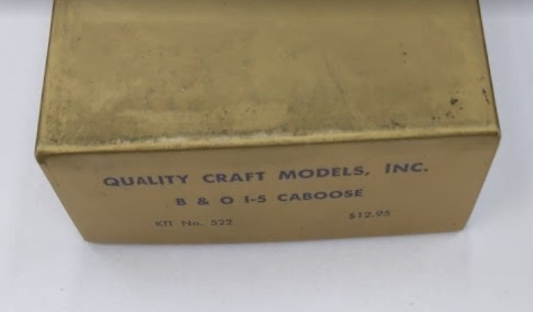 Quality Craft 522 O Scale B&O I-5 Caboose Kit