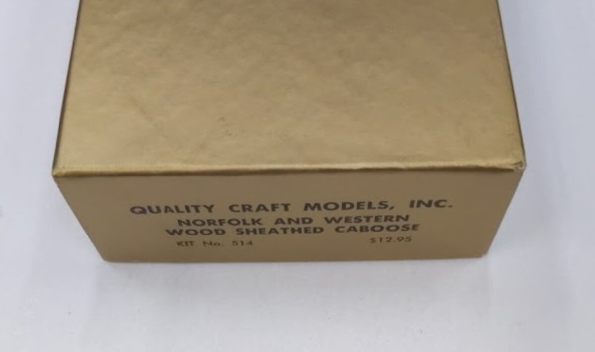 Quality Craft 514 O Scale Norfolk and Western Wood Sheathed Caboose Kit
