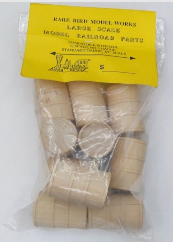 Rare Bird Model Works G Scale Cannister/Can Style Barrels (Pack of 10)