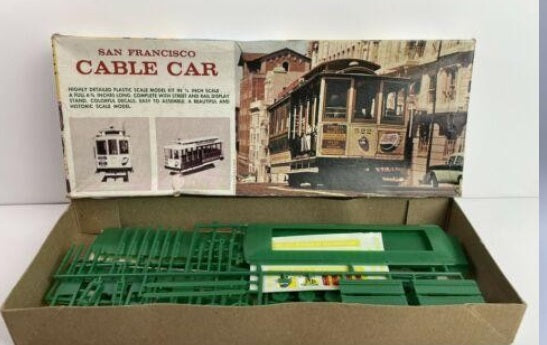 Hawk Model Co. 517 O Scale San Francisco Cable Car Model Kit