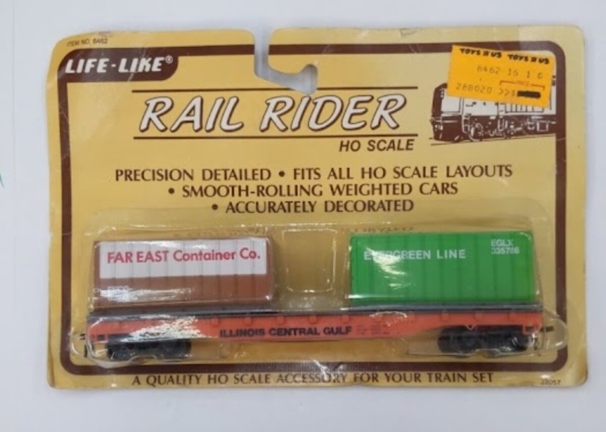 Life Like 8462 HO Rail Rider Far East / Evergreen Lines Container Loads