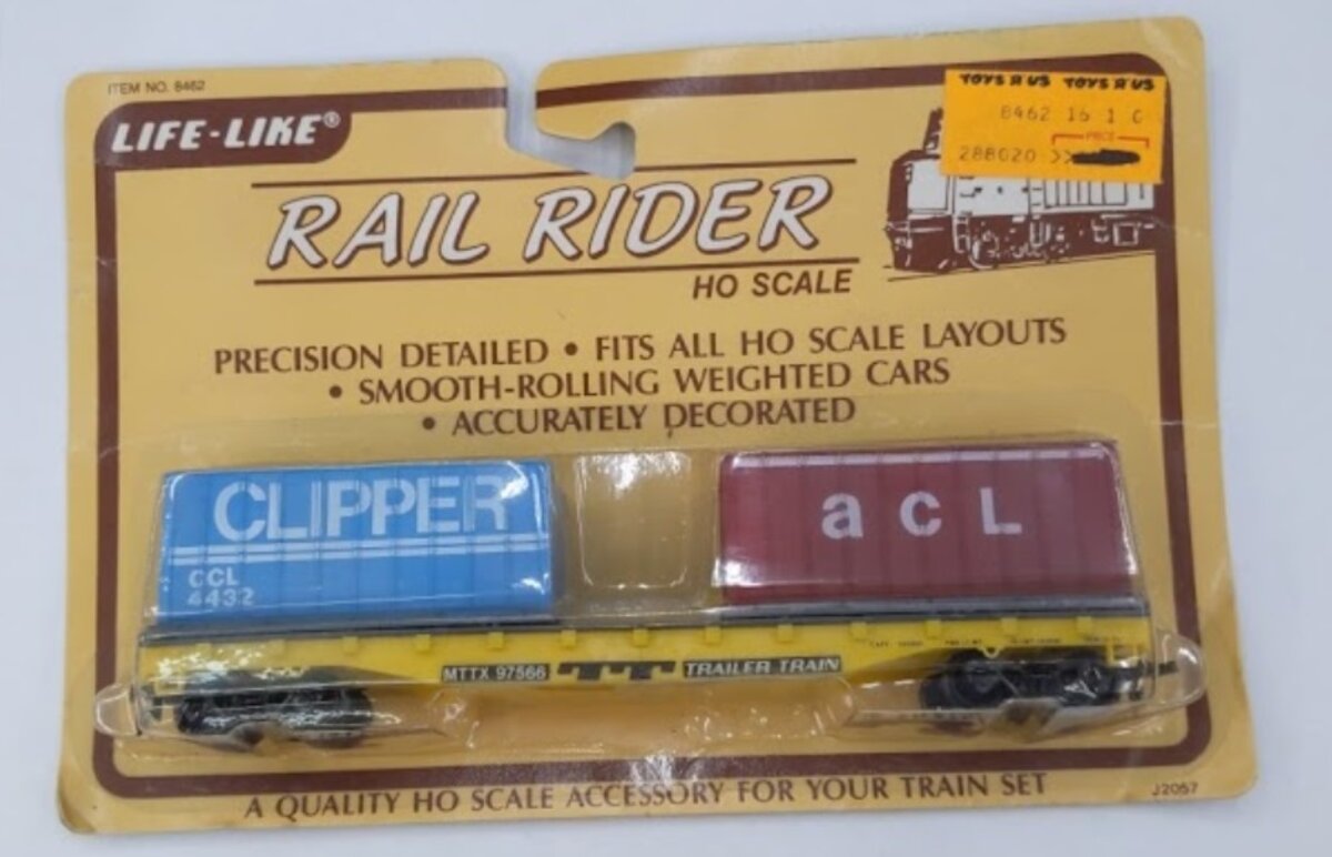 Life Like 8462 HO Rail Rider Clipper / ACL Container Loads