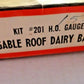 JV Models 201 HO Gable Roof Dairy Barn Building Kit