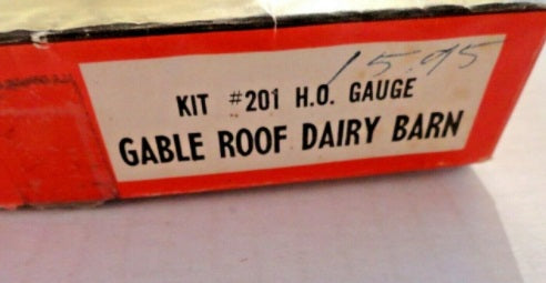 JV Models 201 HO Gable Roof Dairy Barn Building Kit