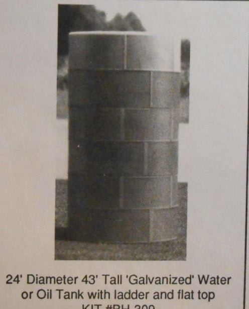 BH Models 309 HO 24' Diameter 43' Tall Galvanized water/Oil Tank Kit