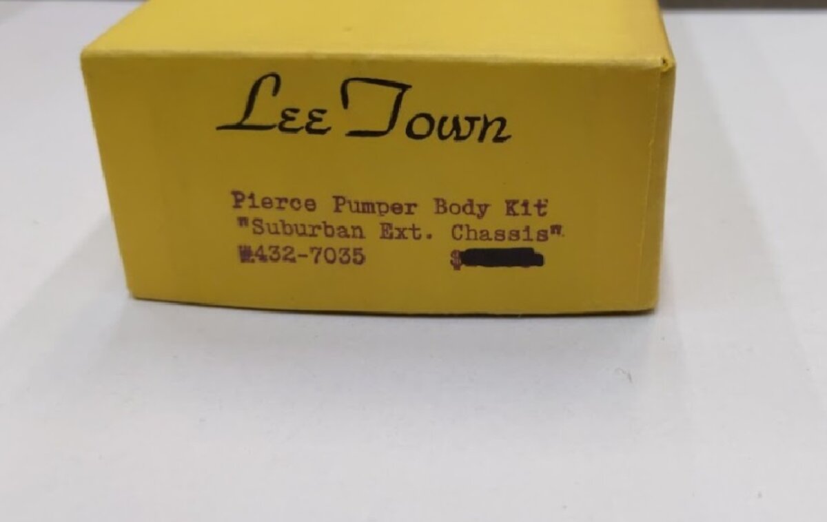 Lee Town 432-7035 HO Scale Pierce Pumper Body Kit 