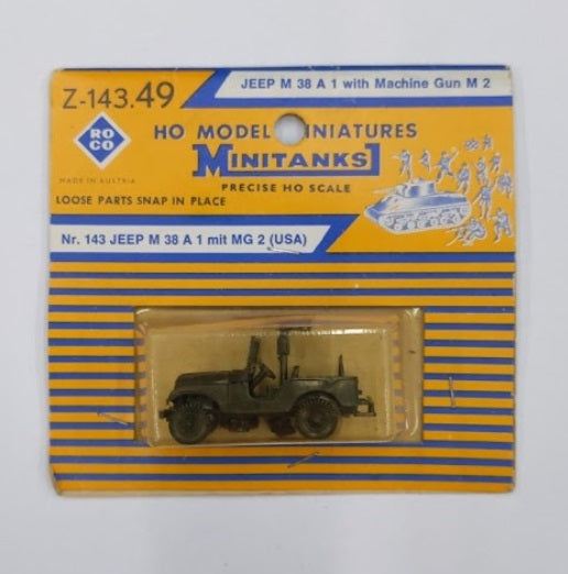 Roco z-143.49 1:87 Minitanks Jeep M 38 A 1 w/ Machine Gun