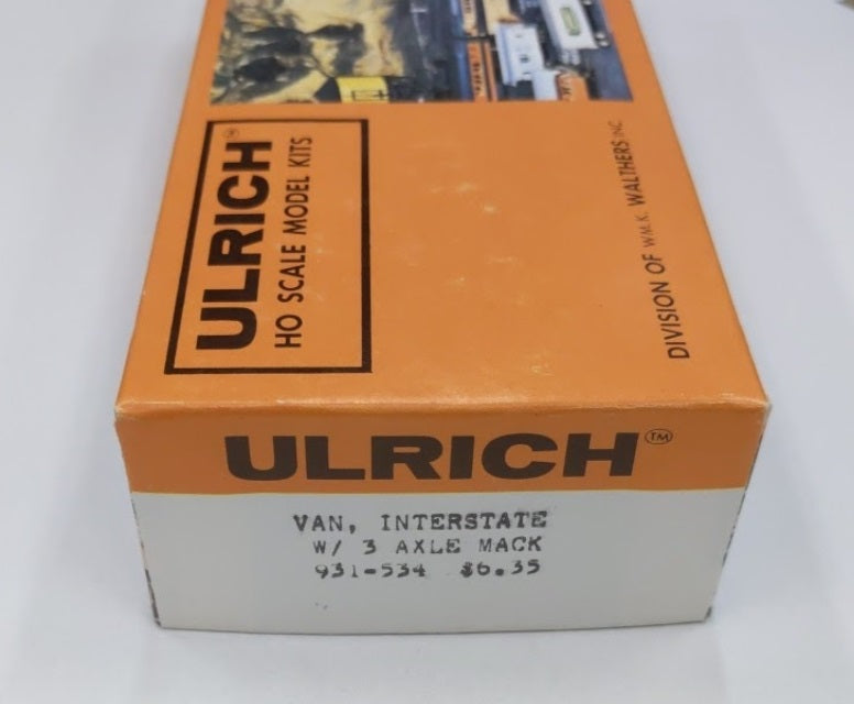 Ulrich 931-534 HO Van, Interstate 1/ 3 Axle Mack Kit