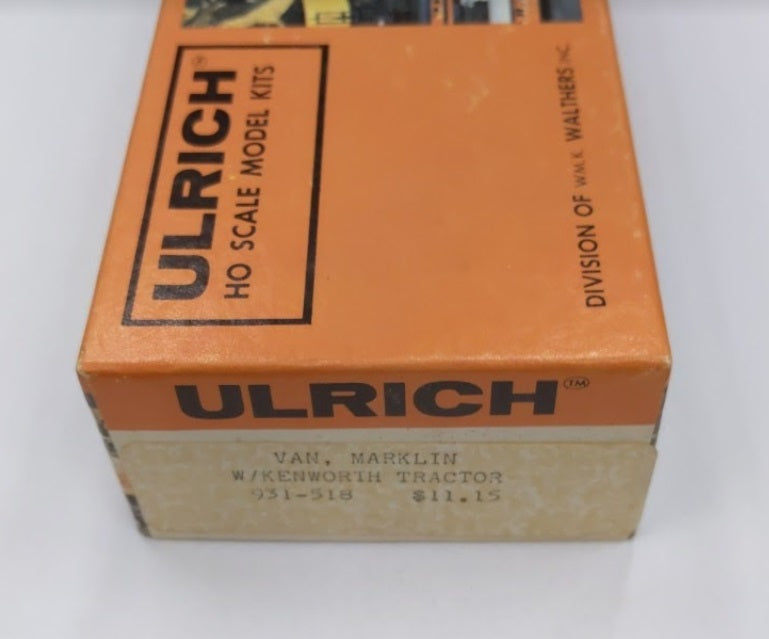 Ulrich 931-518 HO Van, Marklin w/ Kenworth Tractor Kit
