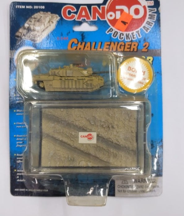 Dragon 20108-F 1:144 Challenger 2 w/Up Grade Armor Tank Can Do Pocket Army