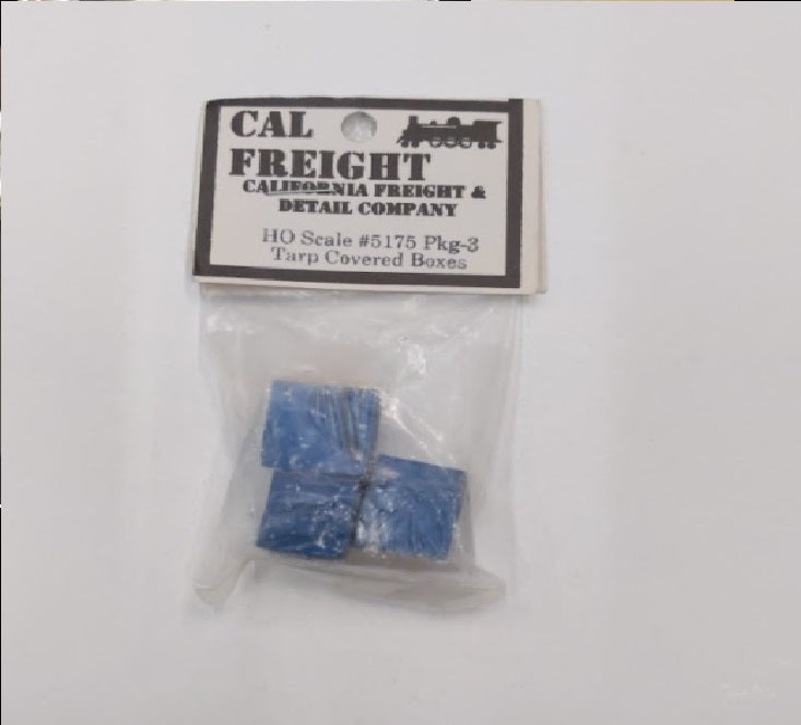 Cal Freight 5175 HO Tarp Covered Boxes (Pack of 3)