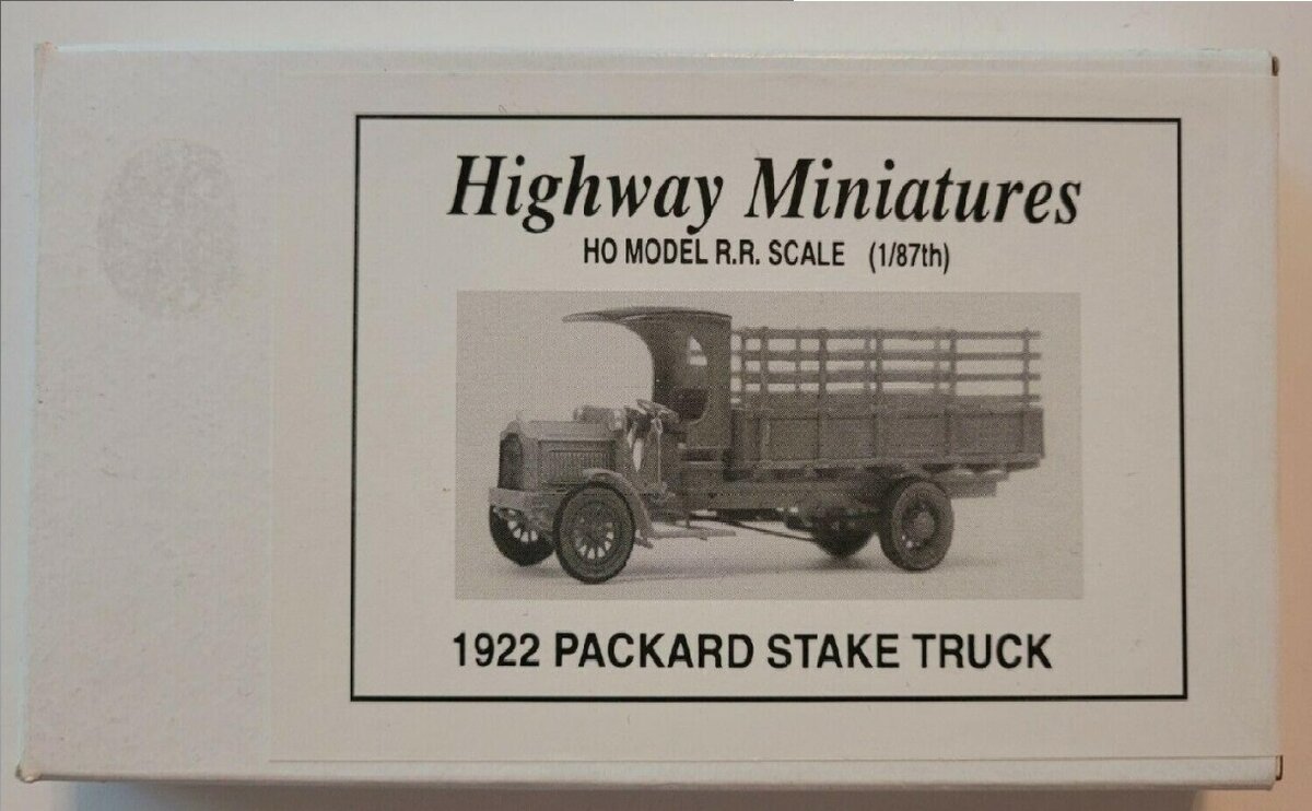 Jordan Products 360-231 HO Highway Miniatures 1922 Packard Stake Truck Kit