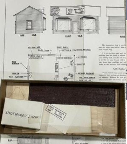 Dyna-Model 300P HO Shoemaker Shop Building Kit