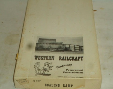 Western Railcraft 107 N Scale Coaling Ramp Building Kit