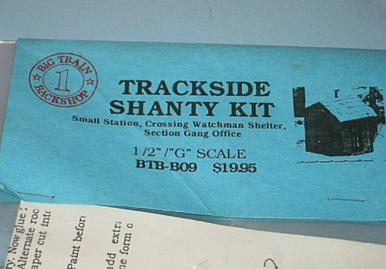 Big Train Backshop B09 G Scale Trackside Shanty Building Kit