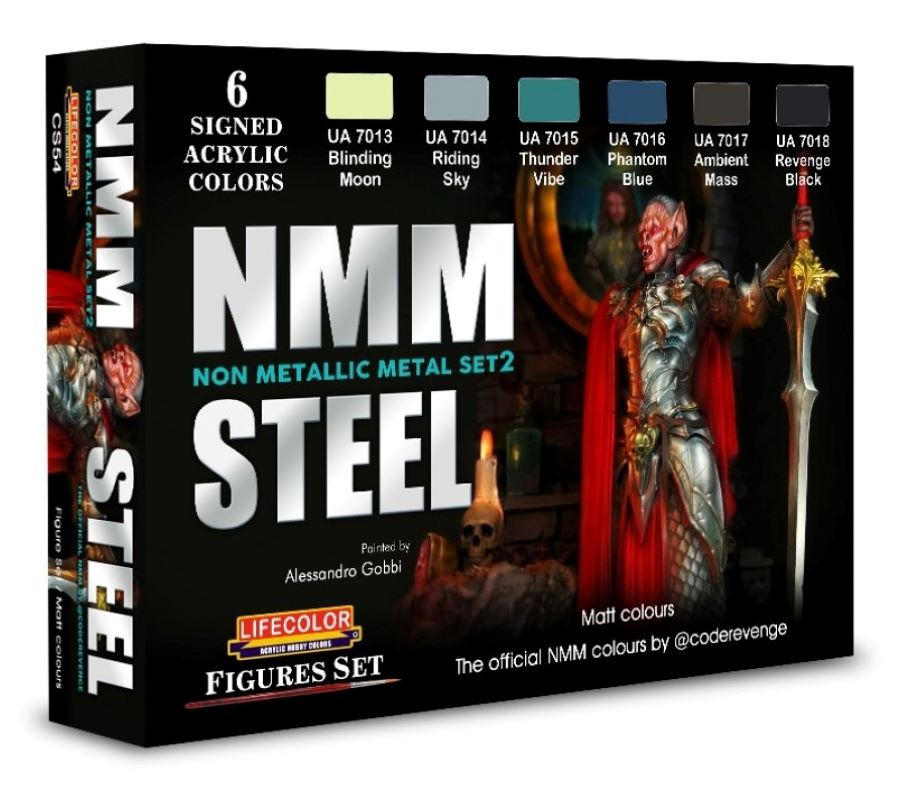 LifeColor CS54 Figures Set NMM Steel Non Metallic Metal Set 2 (Set of 6)