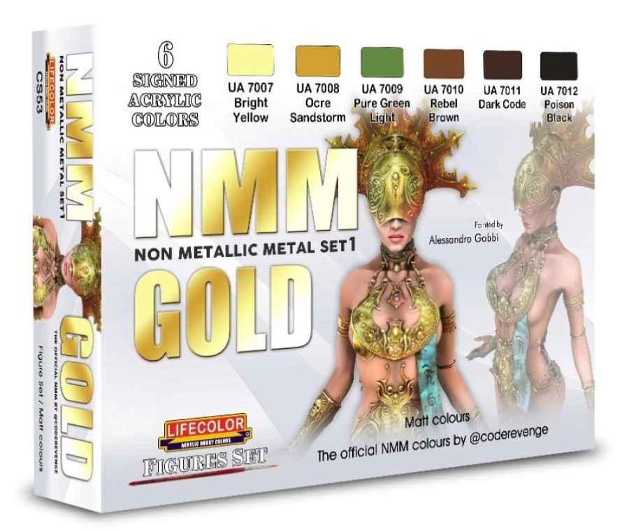 LifeColor CS53 Figures Set NMM Gold Non Metallic Metal Set 1 (Set of 6)