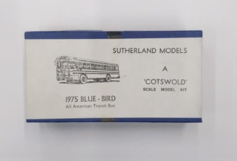 Sutherland Models 1975 HO 1975 Blue Bird All American Transit Bus Model Kit