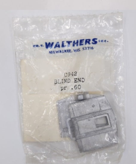 Walthers 941-942 HO C942 Blind End Kit