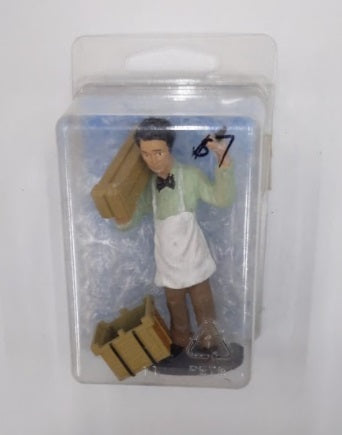 Just Plain Folk G Scale Figure Worker Carrying Crates