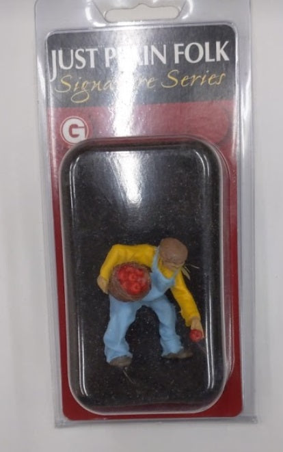 Just Plain Folk 1088 G Scale Figure Apple Picker
