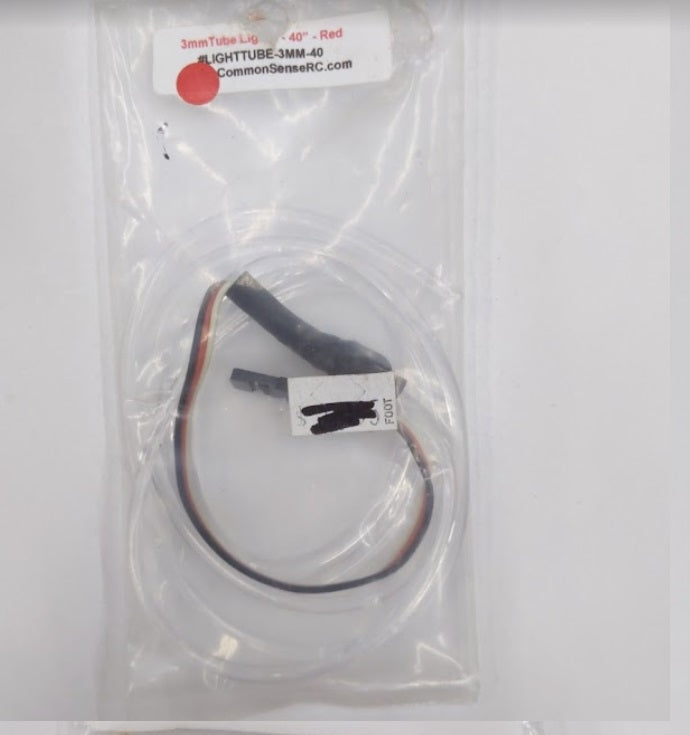 Common Sense RCRed Light Tube 3mm 4