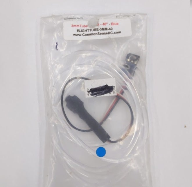 Common Sense RC Blue Light Tube 3mm 40