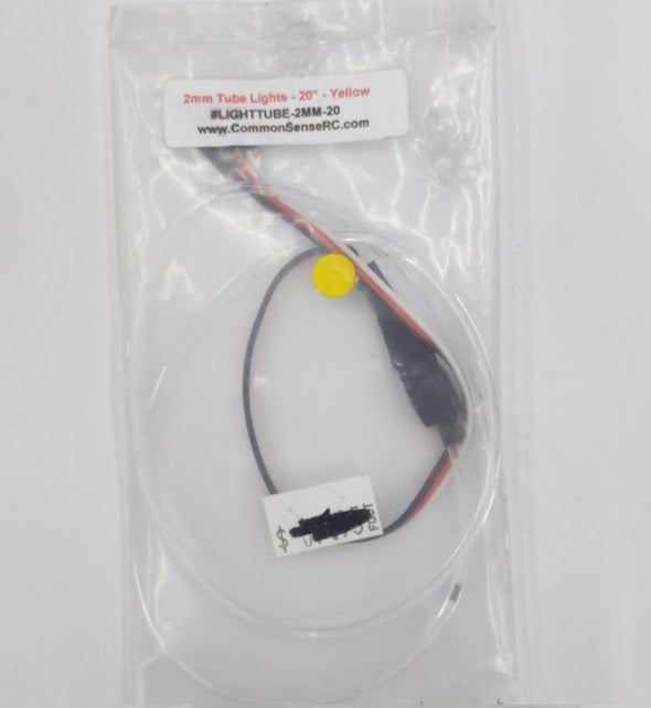 Common Sense RC Yellow Light Tube 2mm 20