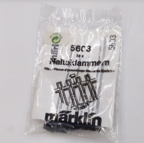 Marklin 5603 HO Holding Clips Track Retaining Clips (Pack of 28)