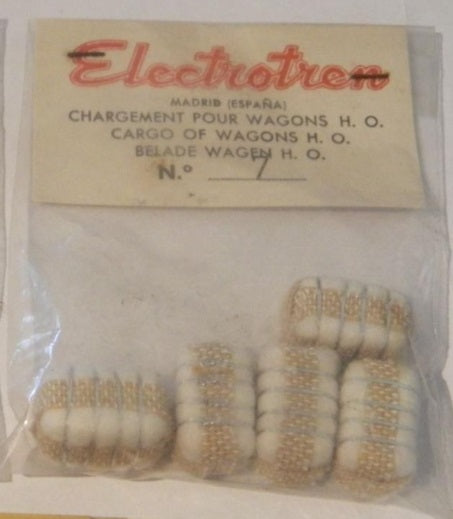 Electrotren 7 HO Cotton Bails Wagon Cargo (Pack of 5)
