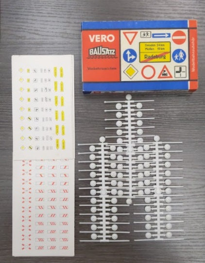 Vero 6/01 HO Verkehrszeichen Traffic Street Sign Model Kit