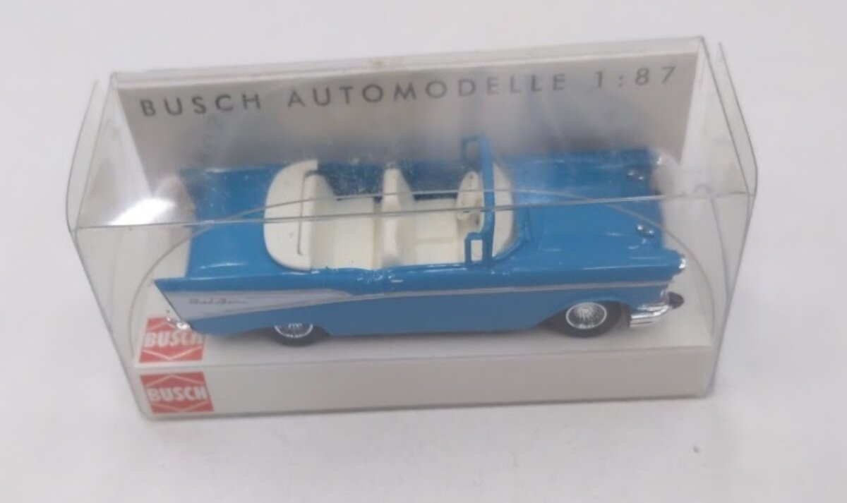 Busch 45007 1:87 Teal 1957 Chevy Bel Air Convertible
