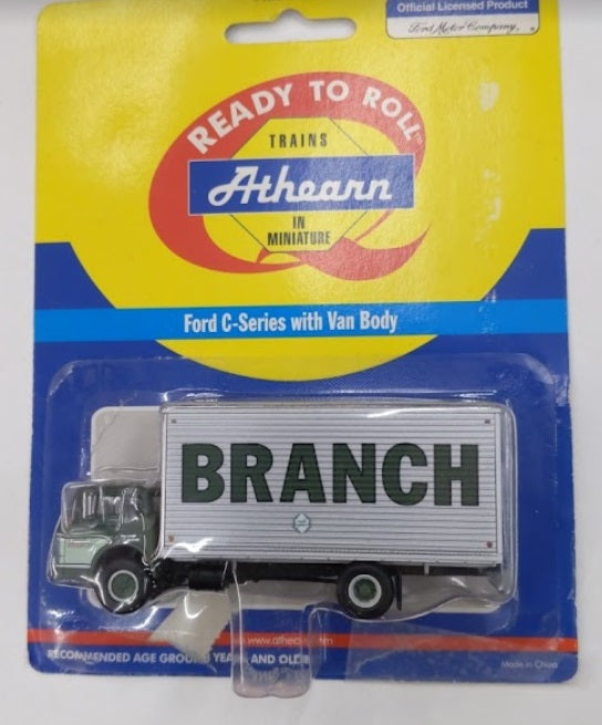 Athearn 9613 HO Branch Ford C-Series w/ Truck Body