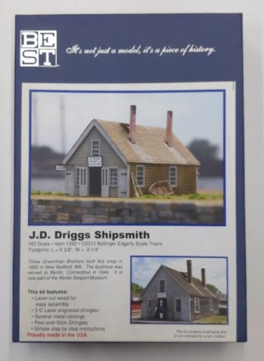 Bollinger Edgerly Scale Trains 1092 HO J. D. Driggs Shipsmith Kit