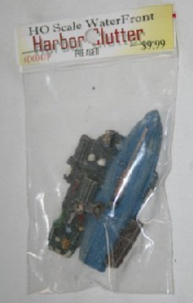 Model Tech Studios D0047P HO Water Front Harbor Clutter Pre Aged