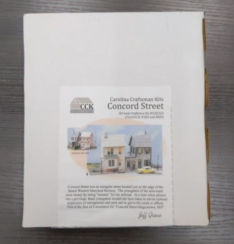 Carolina Craftsman CCK1323 HO Concord Street Kit (Houses No. 822 & 824)